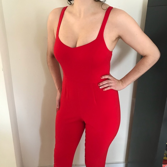 Jay Godfrey Red Jumpsuit - ❤️ - Picture 2 of 6